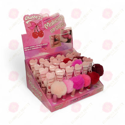 Cherry Love Makeup Lip Gloss - 24PCS