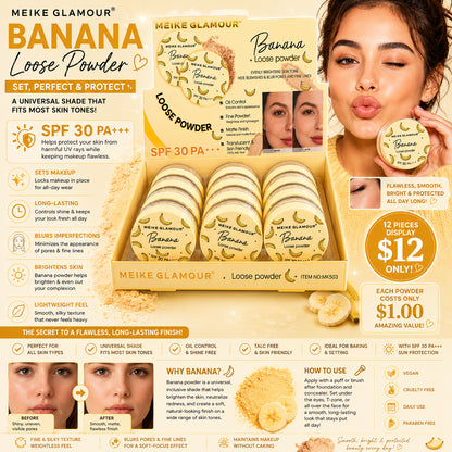 Banana Loose Setting Powder - 12PCS