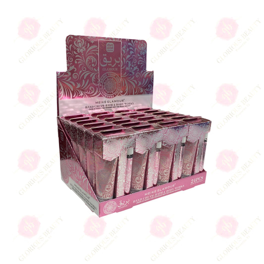 Pink Sparkle Hand Cream & Perfume Mist Set - 24PCS