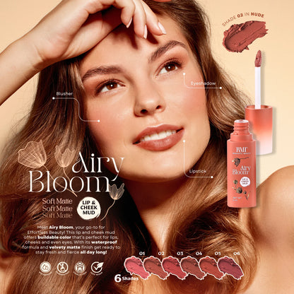 Airy Bloom Lip Mud - Nudes (24pc x 1 pack)