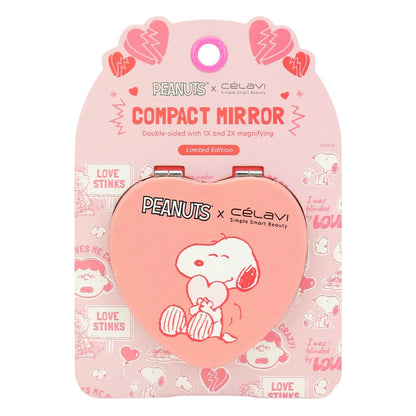 Peanuts Heart Shaped Soft Touch Compact Mirror