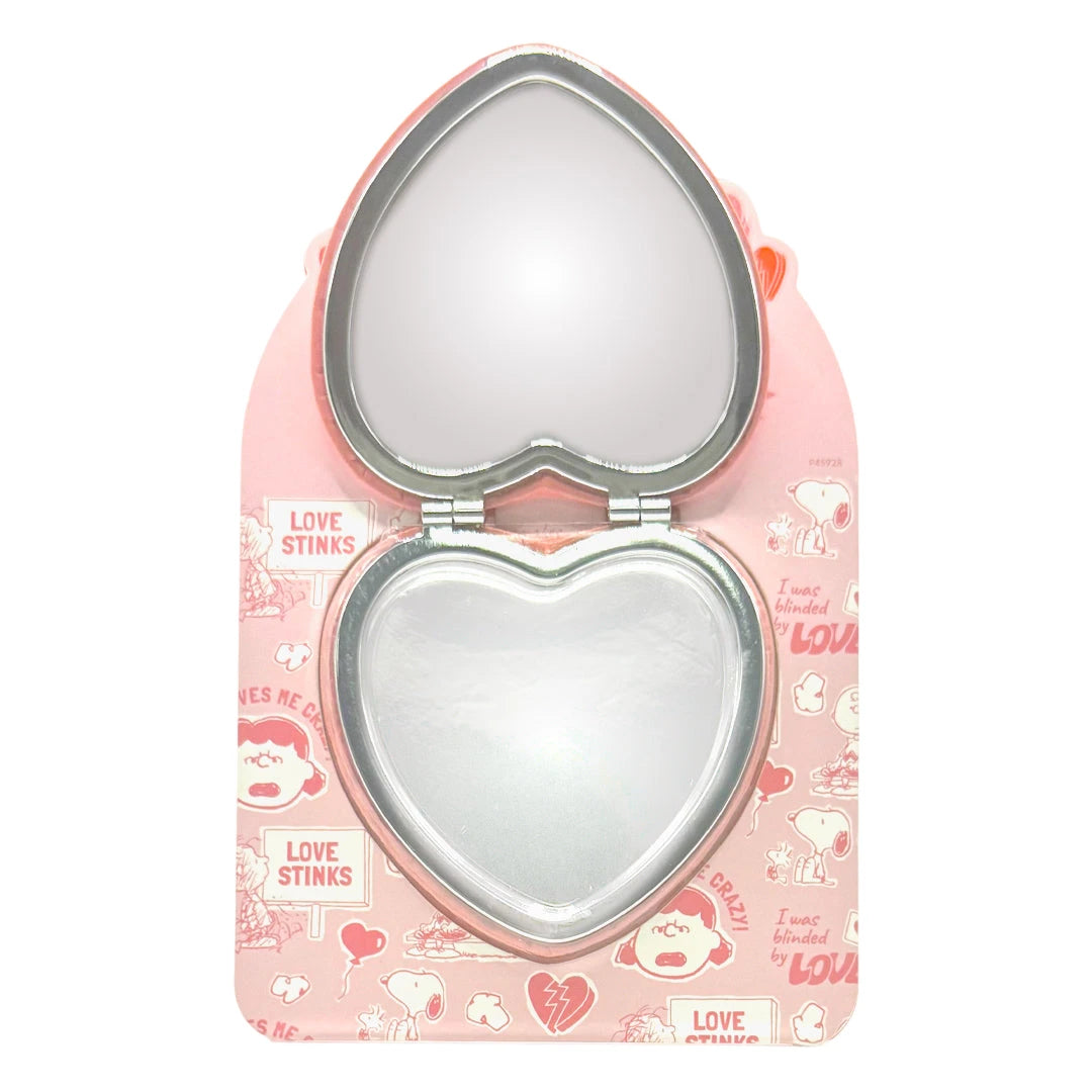 Peanuts Heart Shaped Soft Touch Compact Mirror