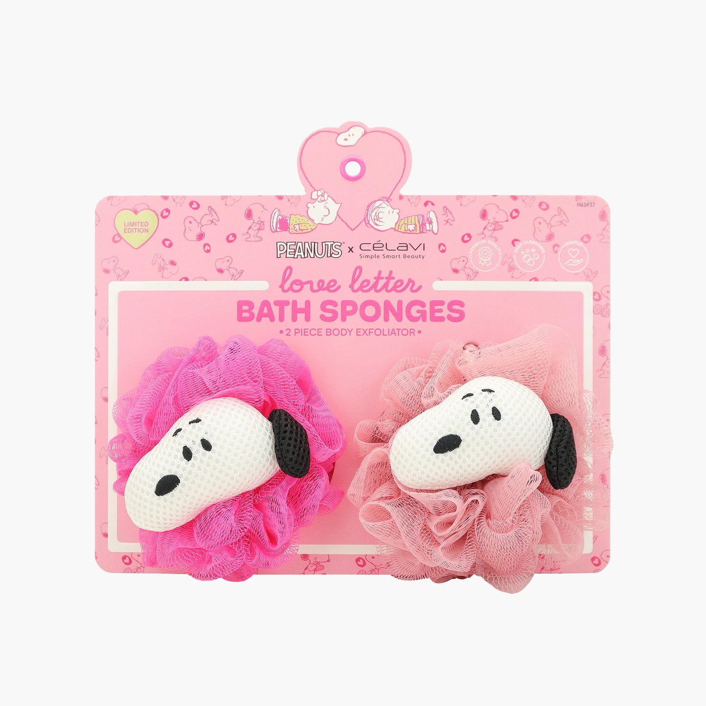Peanuts Love Letter Bath Sponges