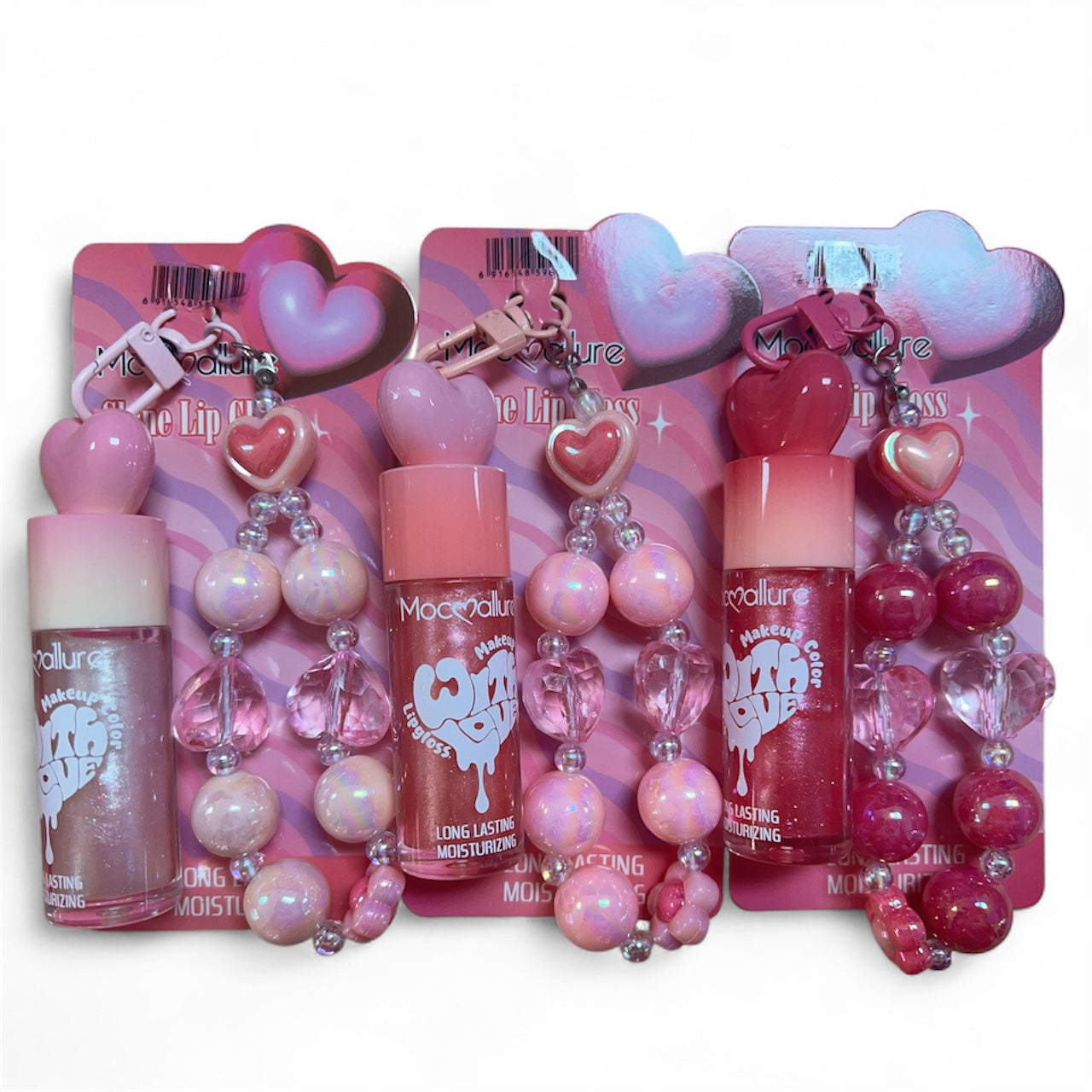 With Love Keychain Shine Lip Gloss