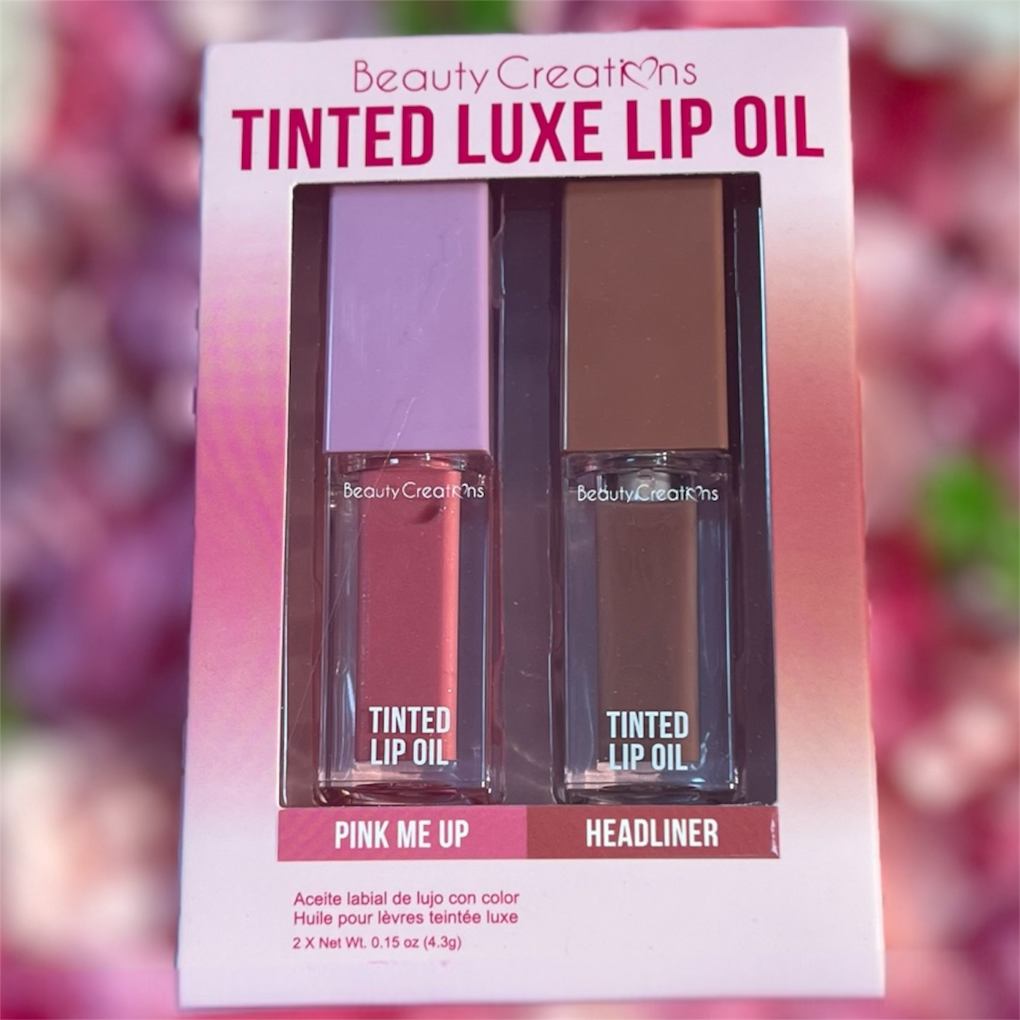 Tinted Luxe Lip Oil - Pink Me Up & Headliner