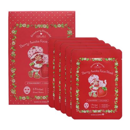 5pc Strawberry Shortcake Face Sheet Mask
