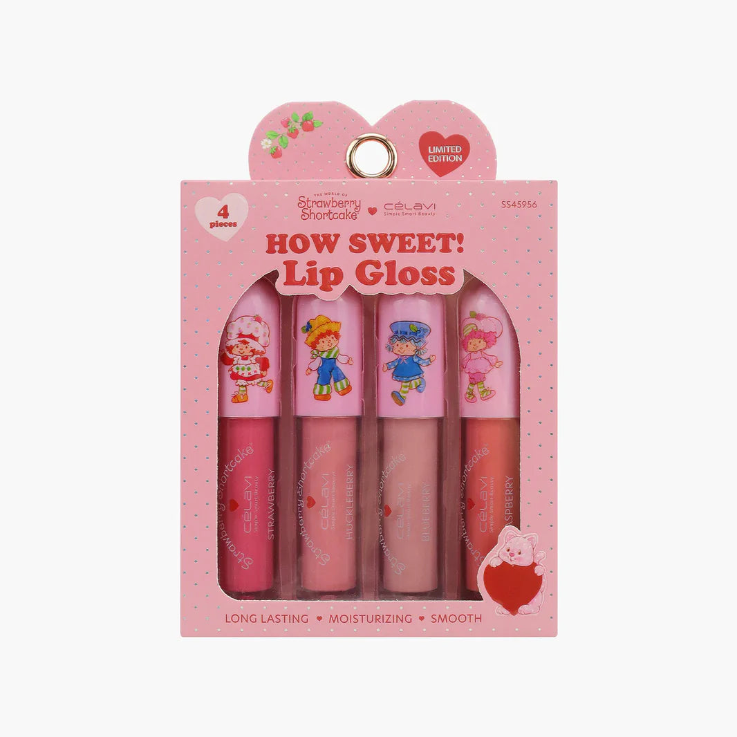 Strawberry Shortcake 4pc Lip Gloss Set