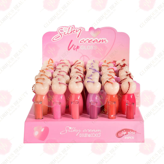 Silky Cream Lip Gloss 6 Shades - 48PCS