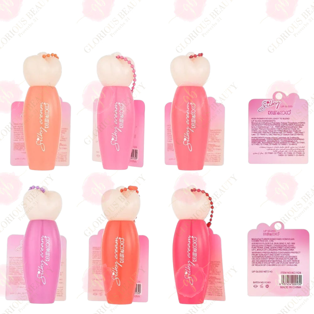 Silky Cream Lip Gloss 6 Shades - 48PCS